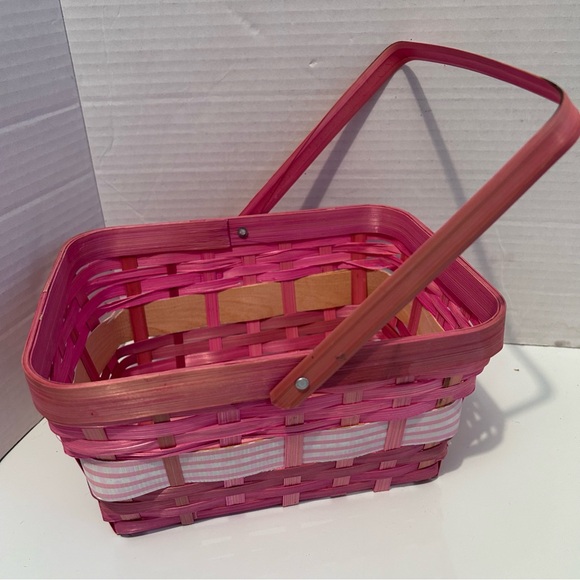 Lot of 2 woven baskets with handles - Picture 4 of 9